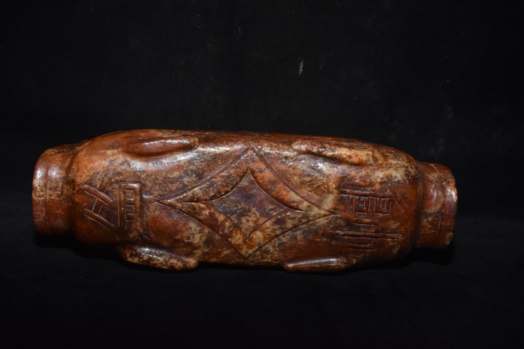 Chinese antique jade pillow