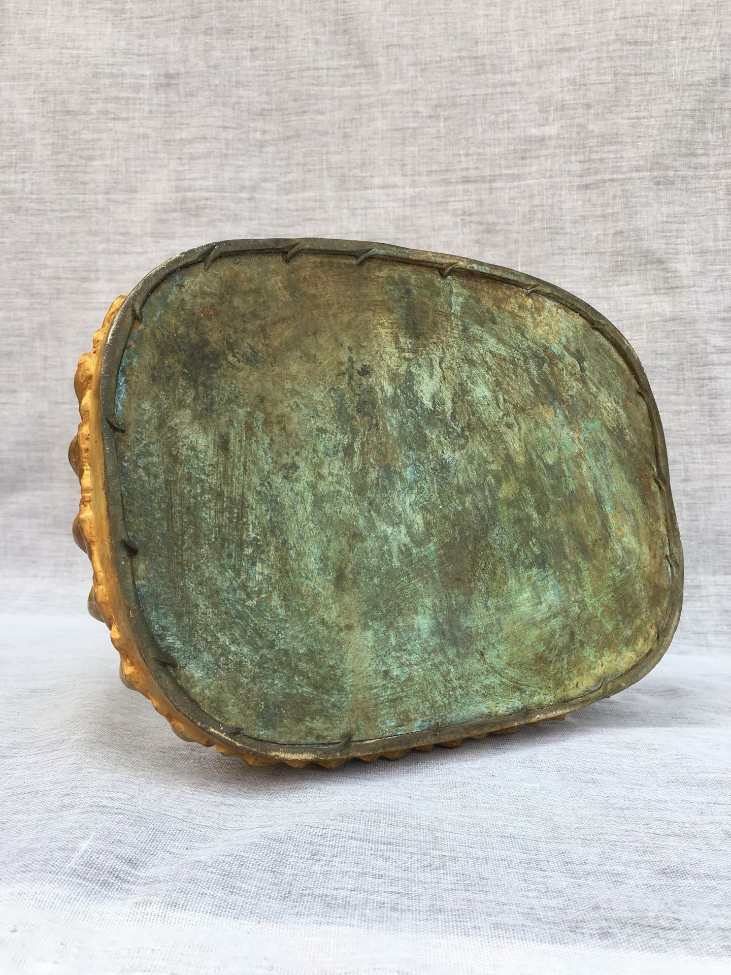 Chinese antique bronze gilded statue of Bodhisattva Samantabhadra