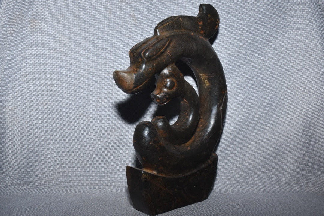Chinese Antique Meteorite Dragon
