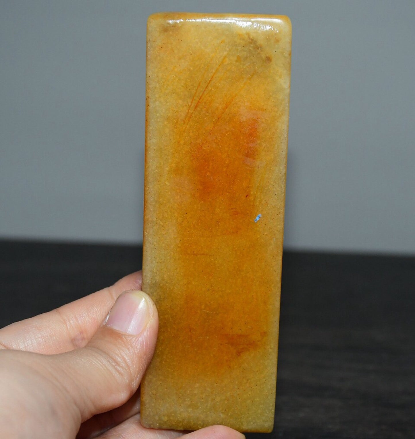 Chinese Antique Tian Huang Shou Shan Stone Textbook and Seal Decoration