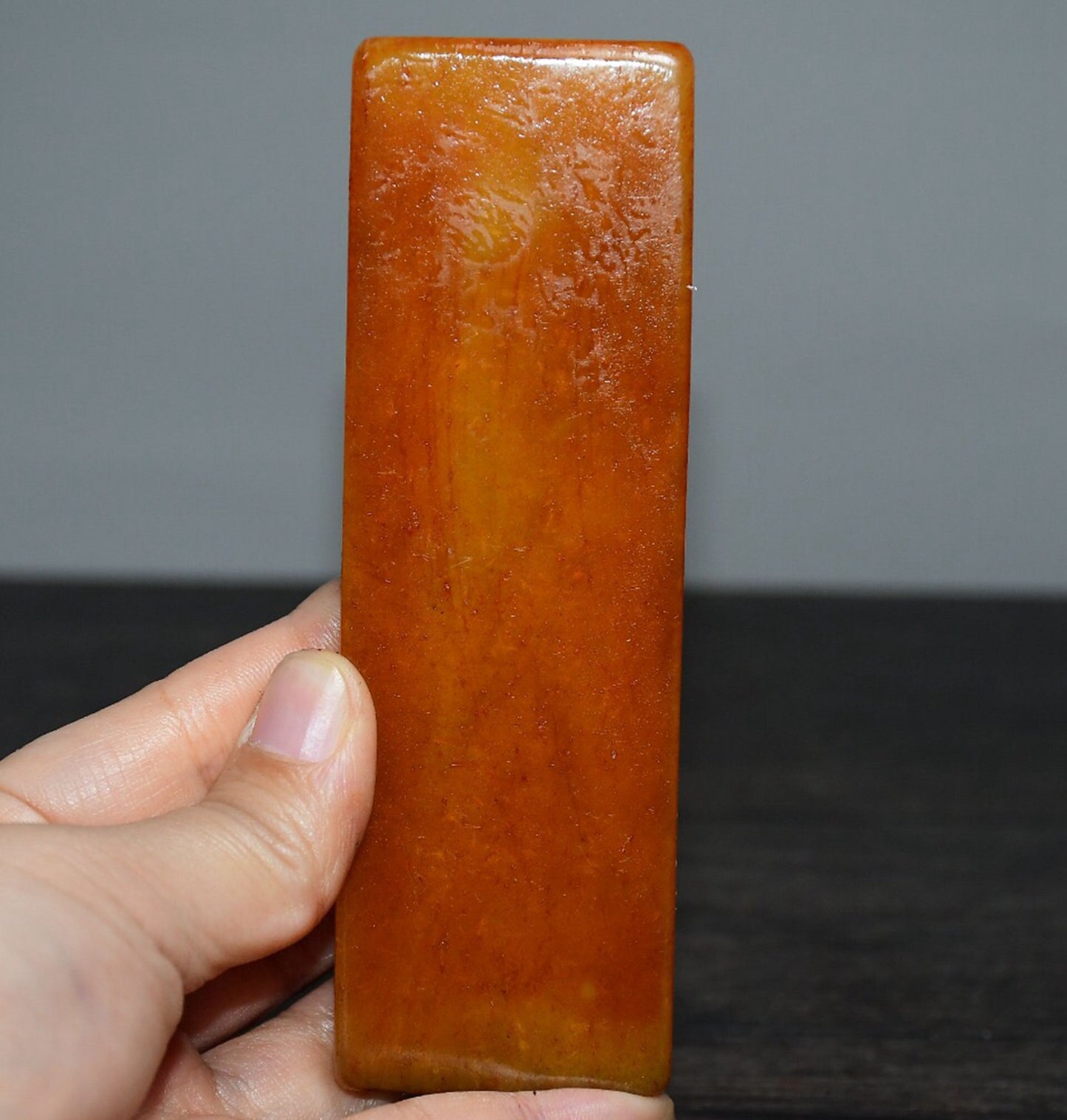 Chinese Antique Tian Huang Shou Shan Stone Sanskrit paperweight seal ornament