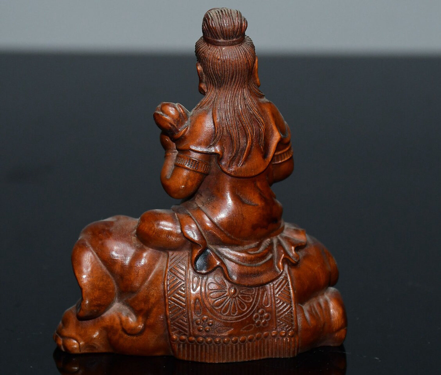 Chinese antique Huangyangmu Manjusri Bodhisattva ornament