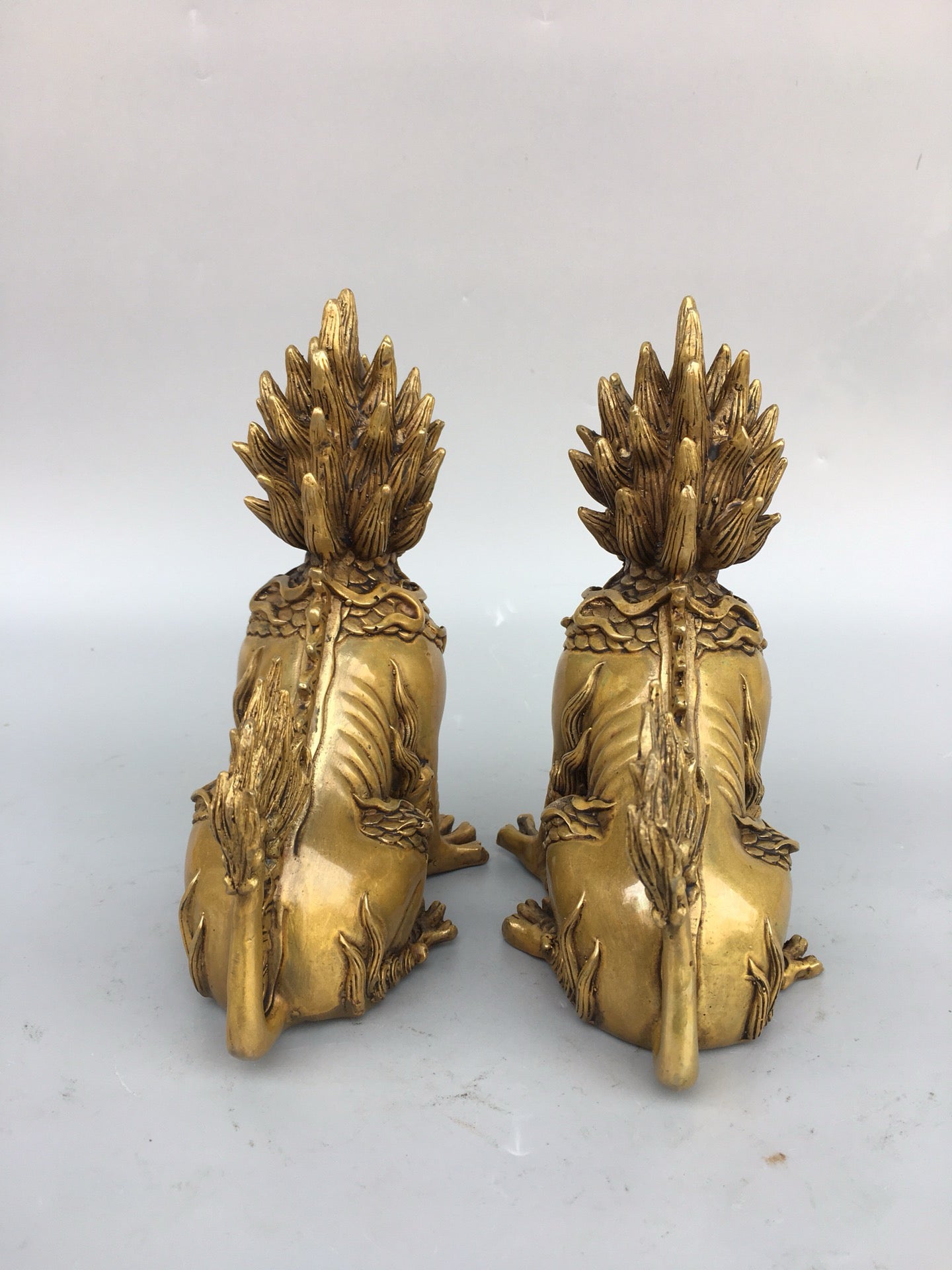 Chinese antique pure copper qilin