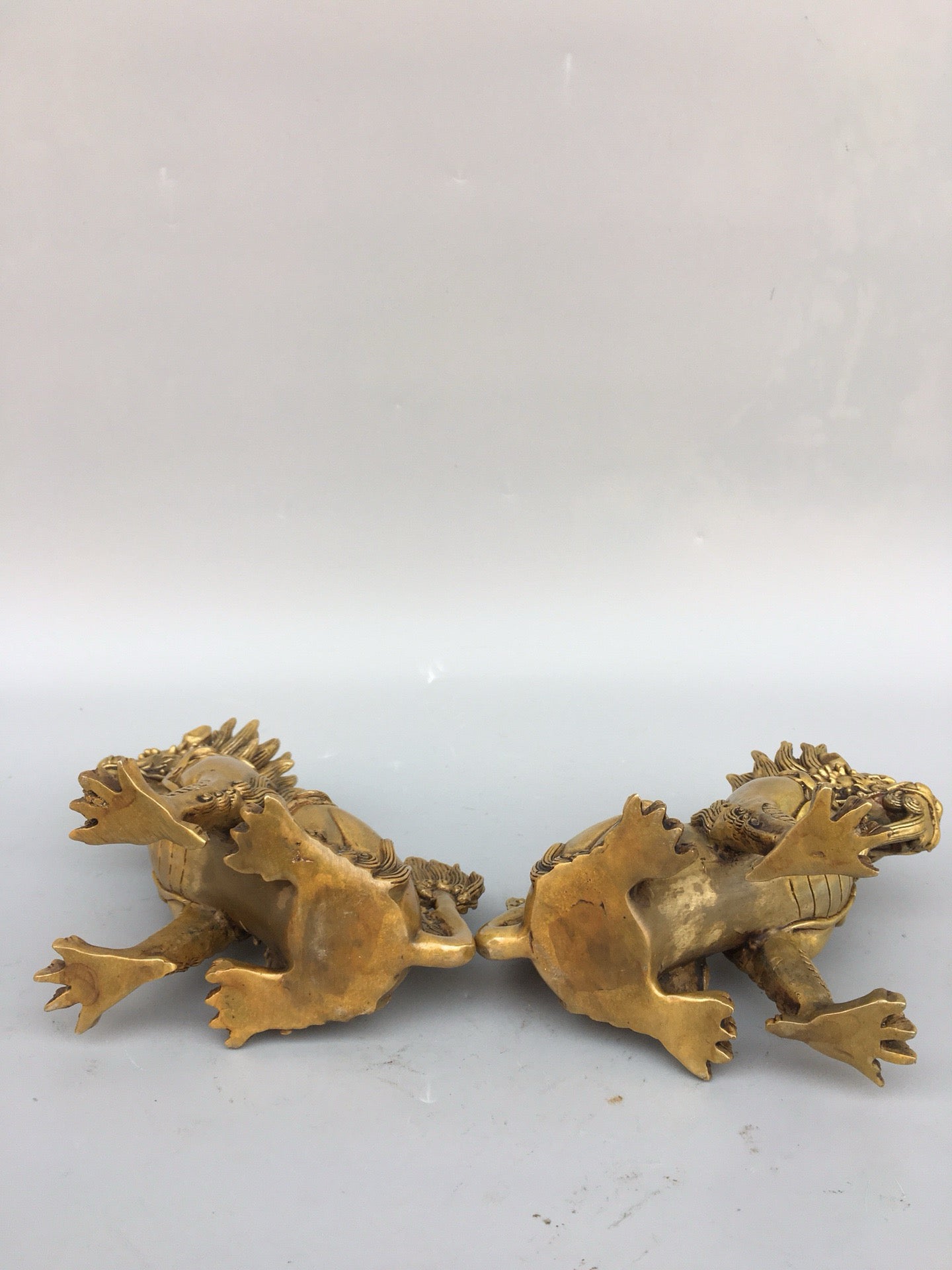 Chinese antique pure copper qilin