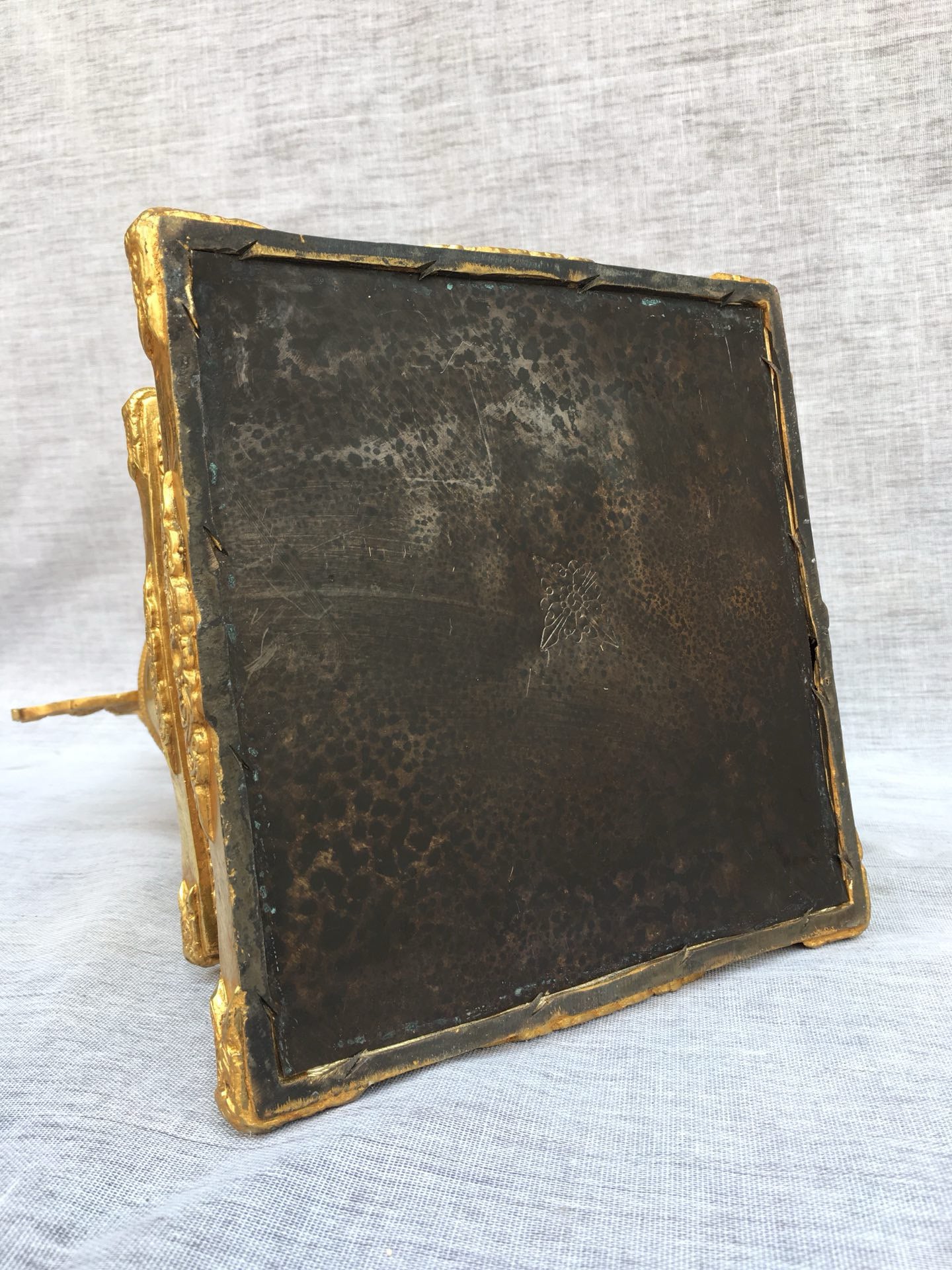 Chinese antique bronze gilded pagoda