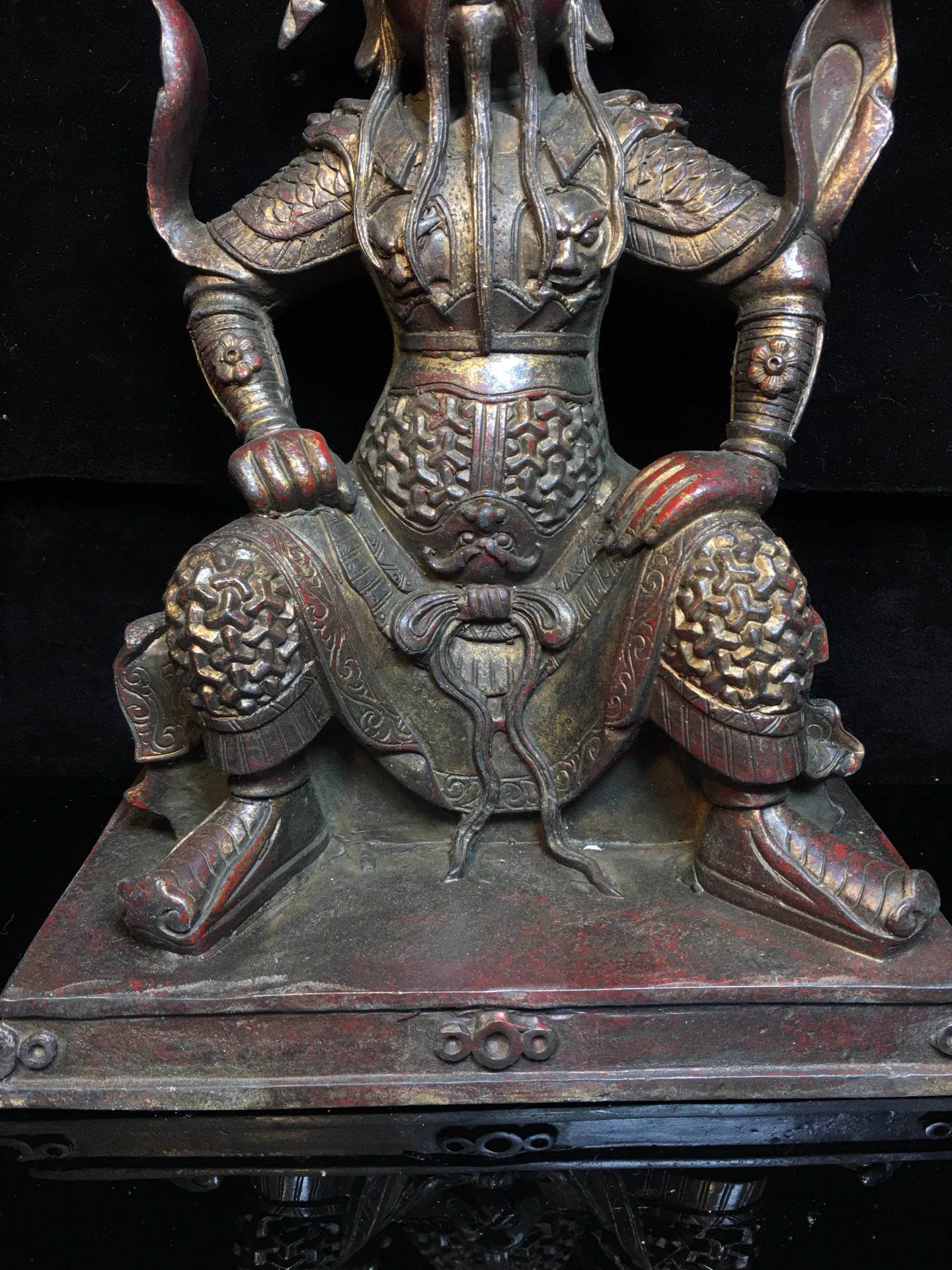 Chinese antique pure copper Guan Gong