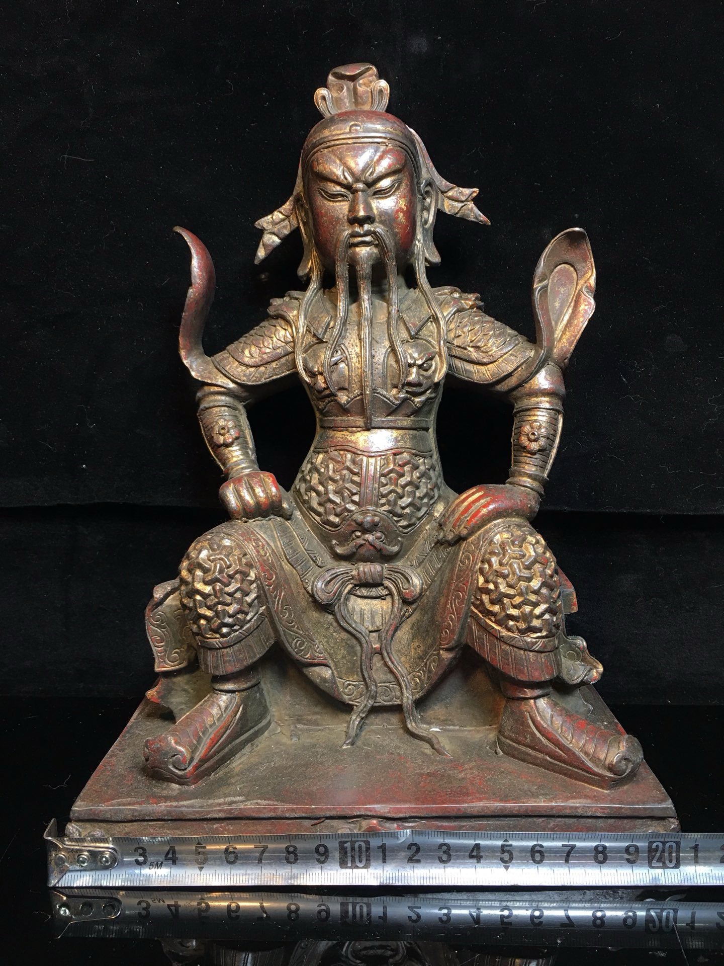 Chinese antique pure copper Guan Gong