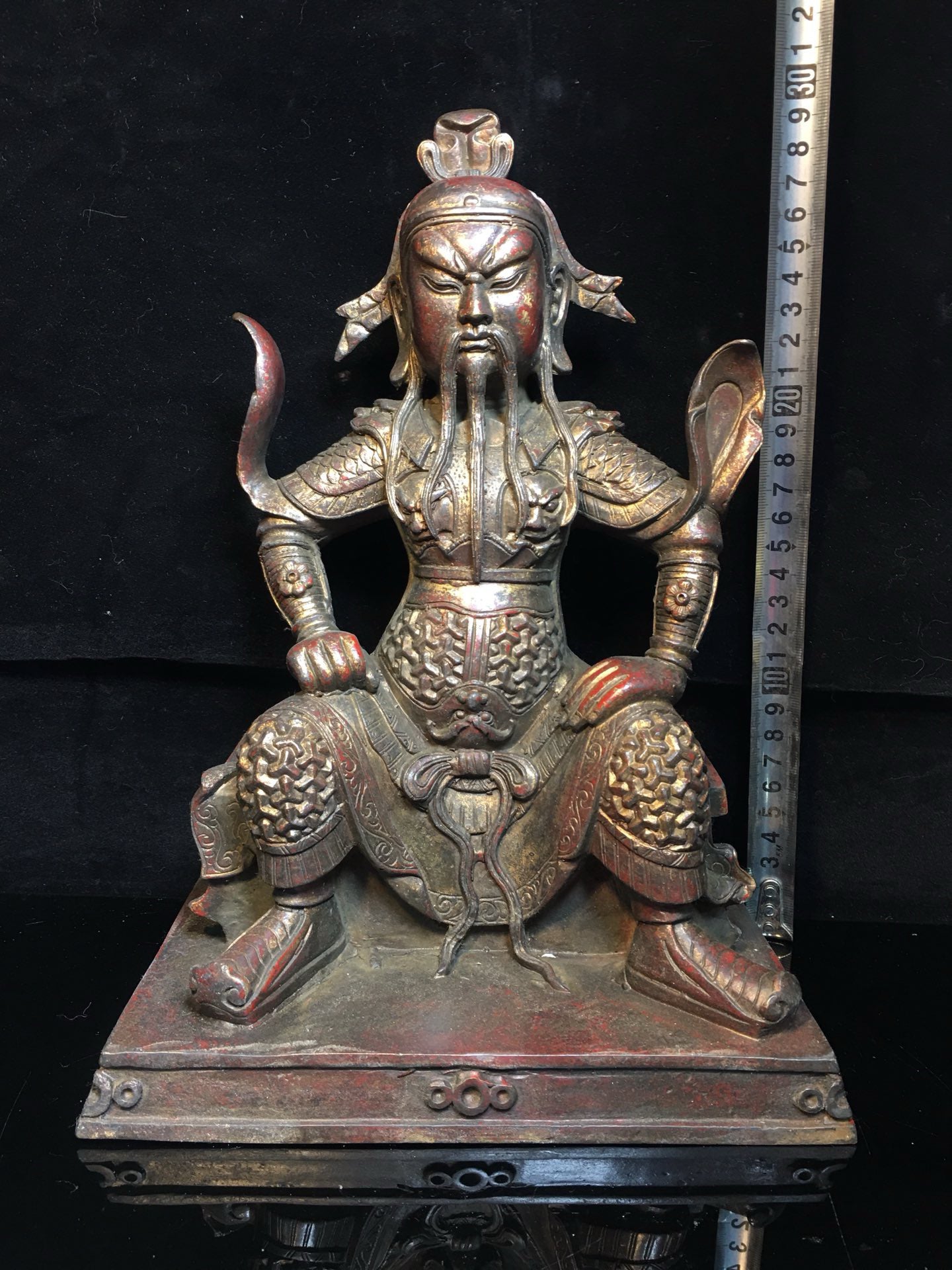 Chinese antique pure copper Guan Gong