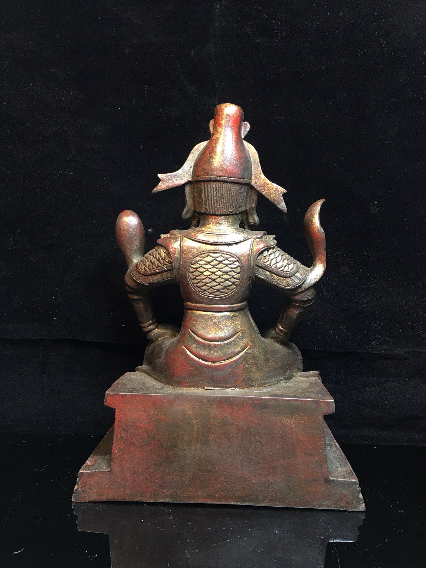 Chinese antique pure copper Guan Gong