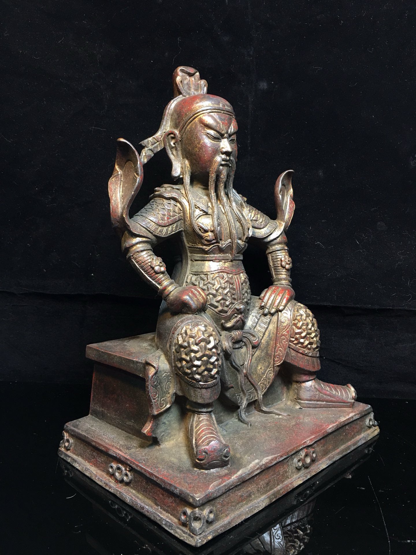 Chinese antique pure copper Guan Gong