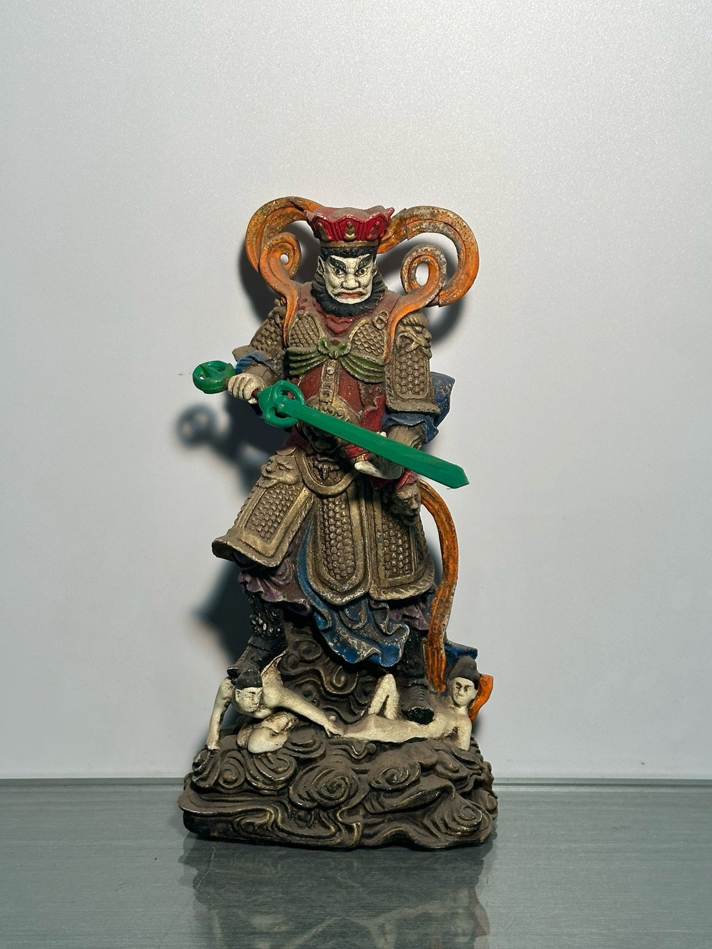 Chinese antique boxwood carving with exquisite craftsmanship to carve character statues