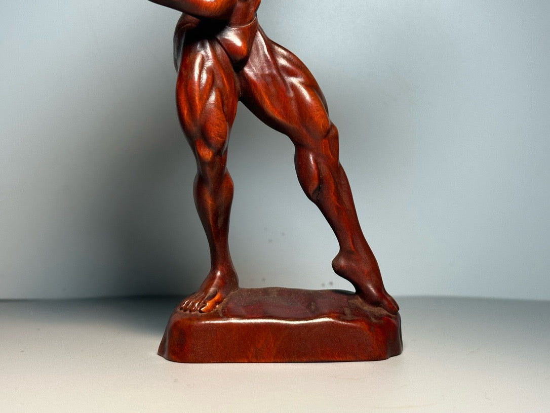 Chinese antique boxwood carving with exquisite craftsmanship to carve character statues