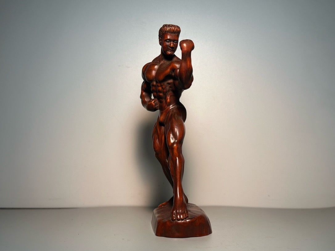 Chinese antique boxwood carving with exquisite craftsmanship to carve character statues