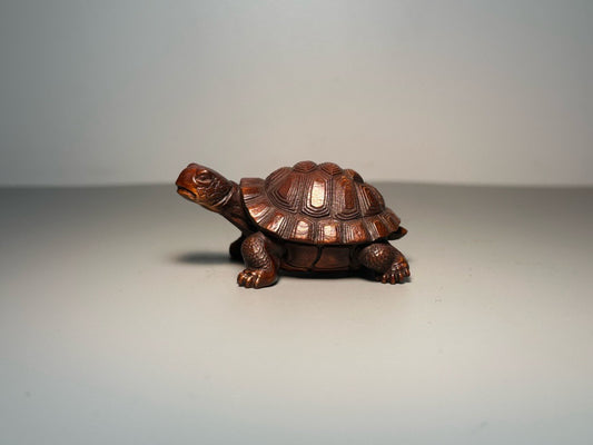 Chinese antique boxwood carving with exquisite craftsmanship for turtle ornaments