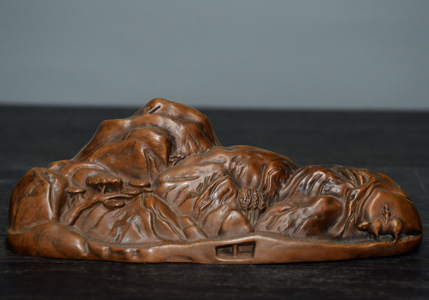 Chinese antique small leaf boxwood landscape ornaments