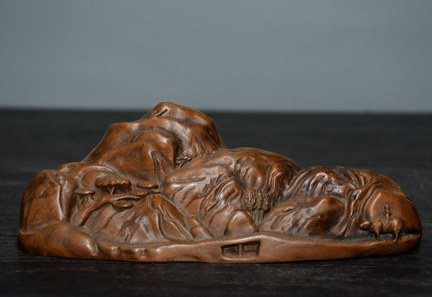 Chinese antique small leaf boxwood landscape ornaments