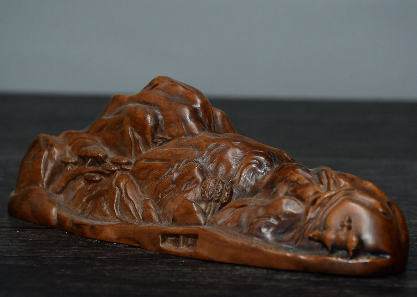 Chinese antique small leaf boxwood landscape ornaments