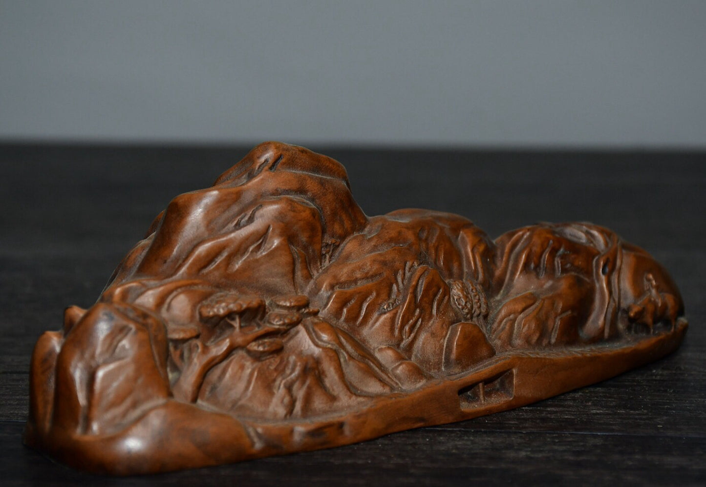 Chinese antique small leaf boxwood landscape ornaments