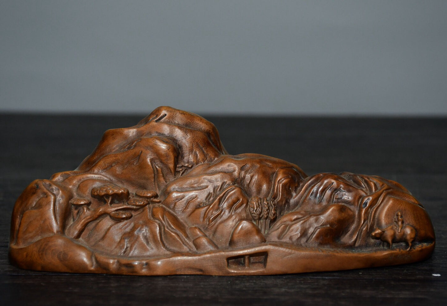Chinese antique small leaf boxwood landscape ornaments