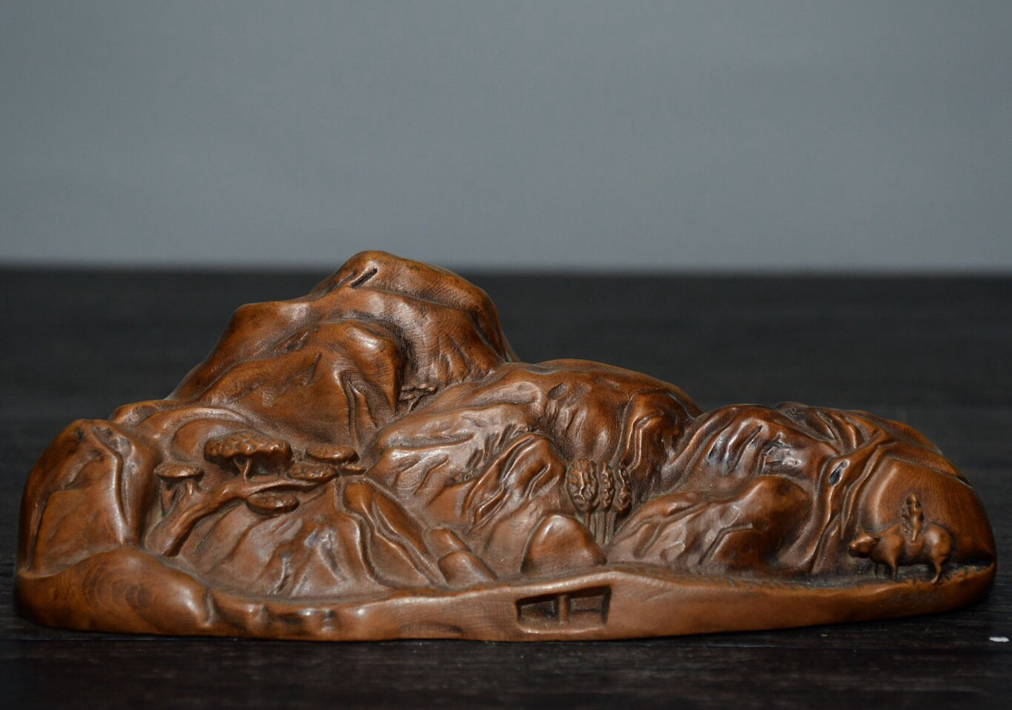 Chinese antique small leaf boxwood landscape ornaments