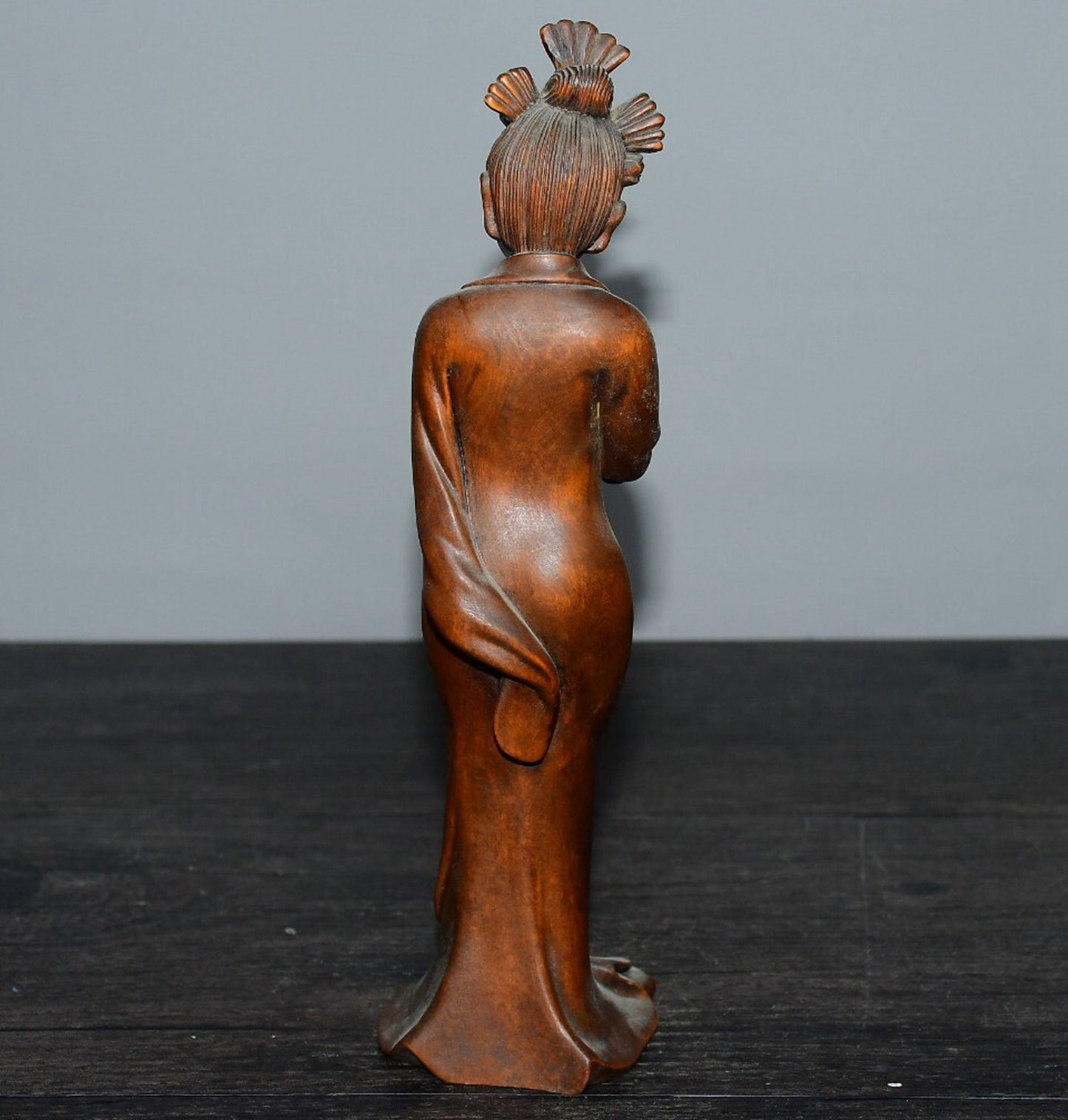 Chinese antique small leaf boxwood figure ornaments