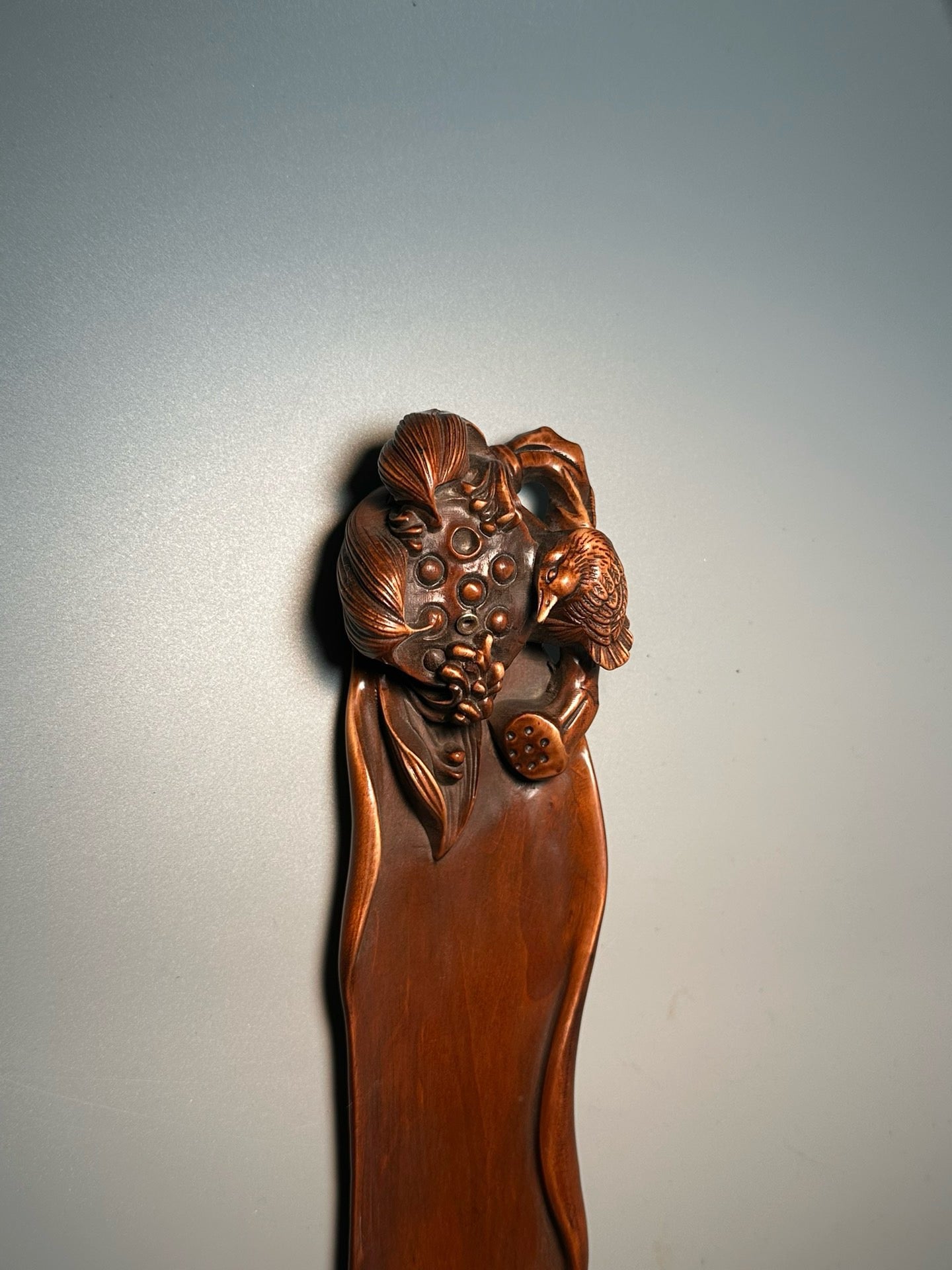 Chinese antique boxwood carved and finely crafted ornaments