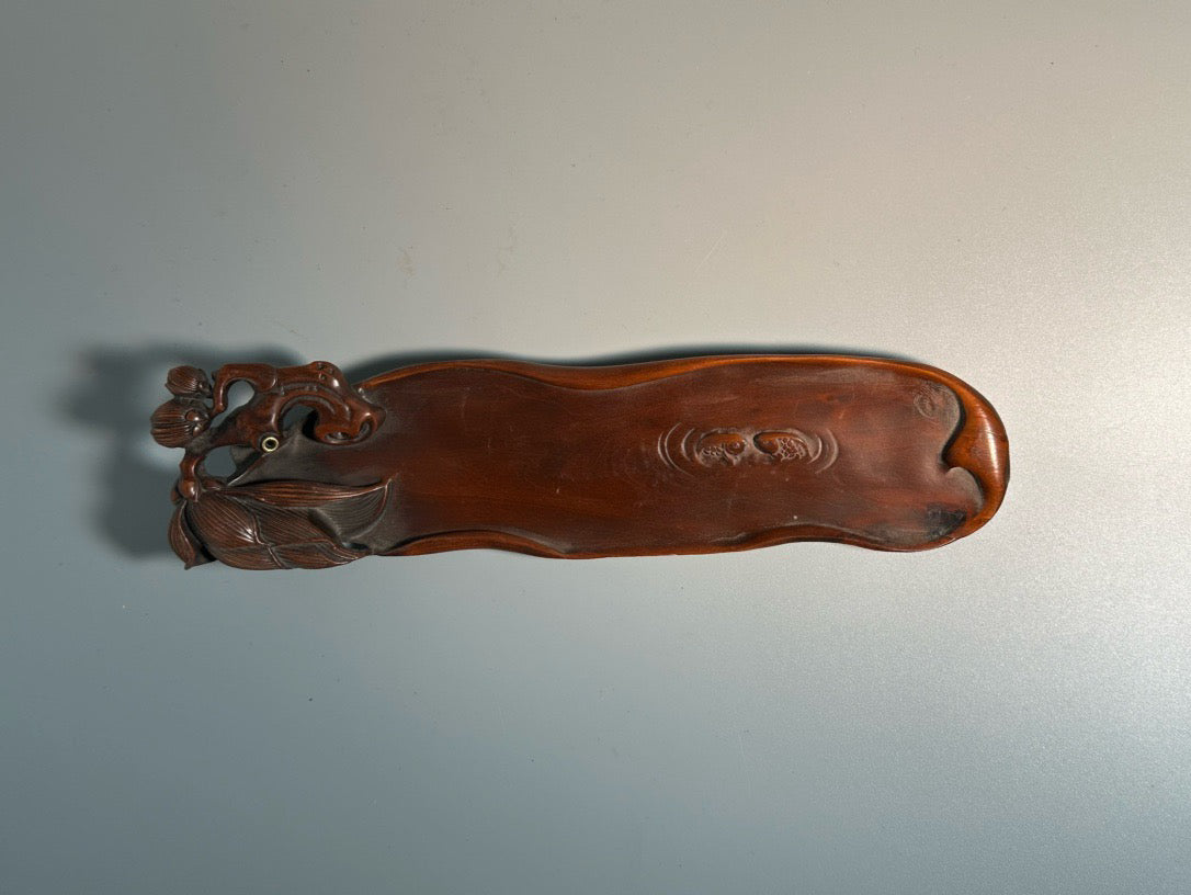 Chinese antique boxwood carved and finely crafted ornaments