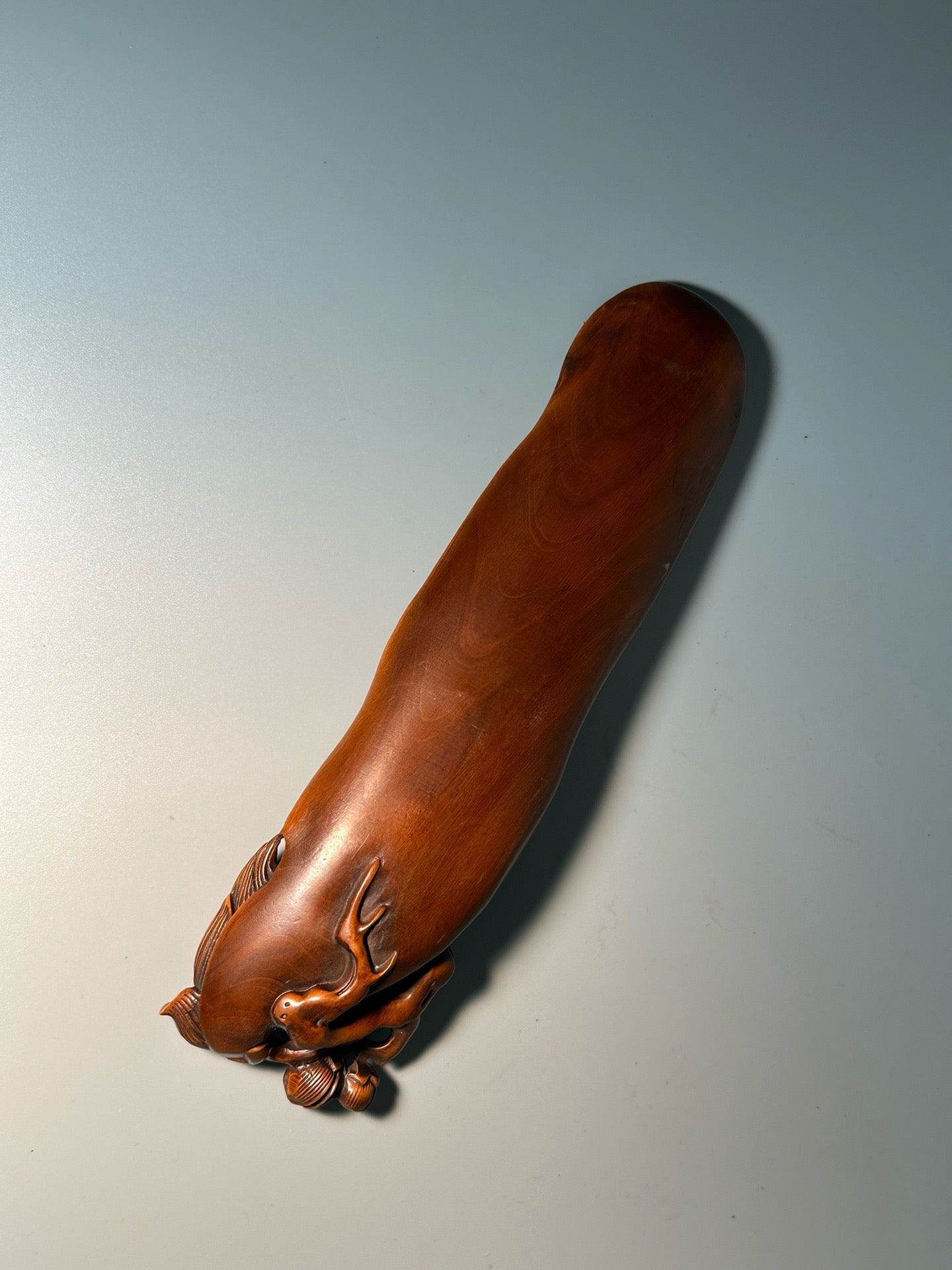 Chinese antique boxwood carved and finely crafted ornaments