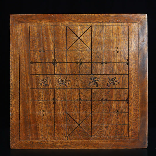 Chinese antique rosewood handmade carved chess table