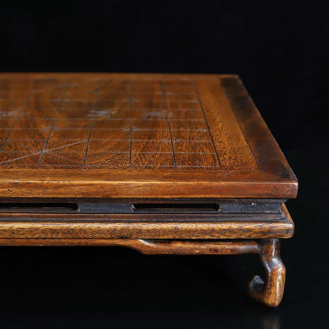 Chinese antique rosewood handmade carved chess table