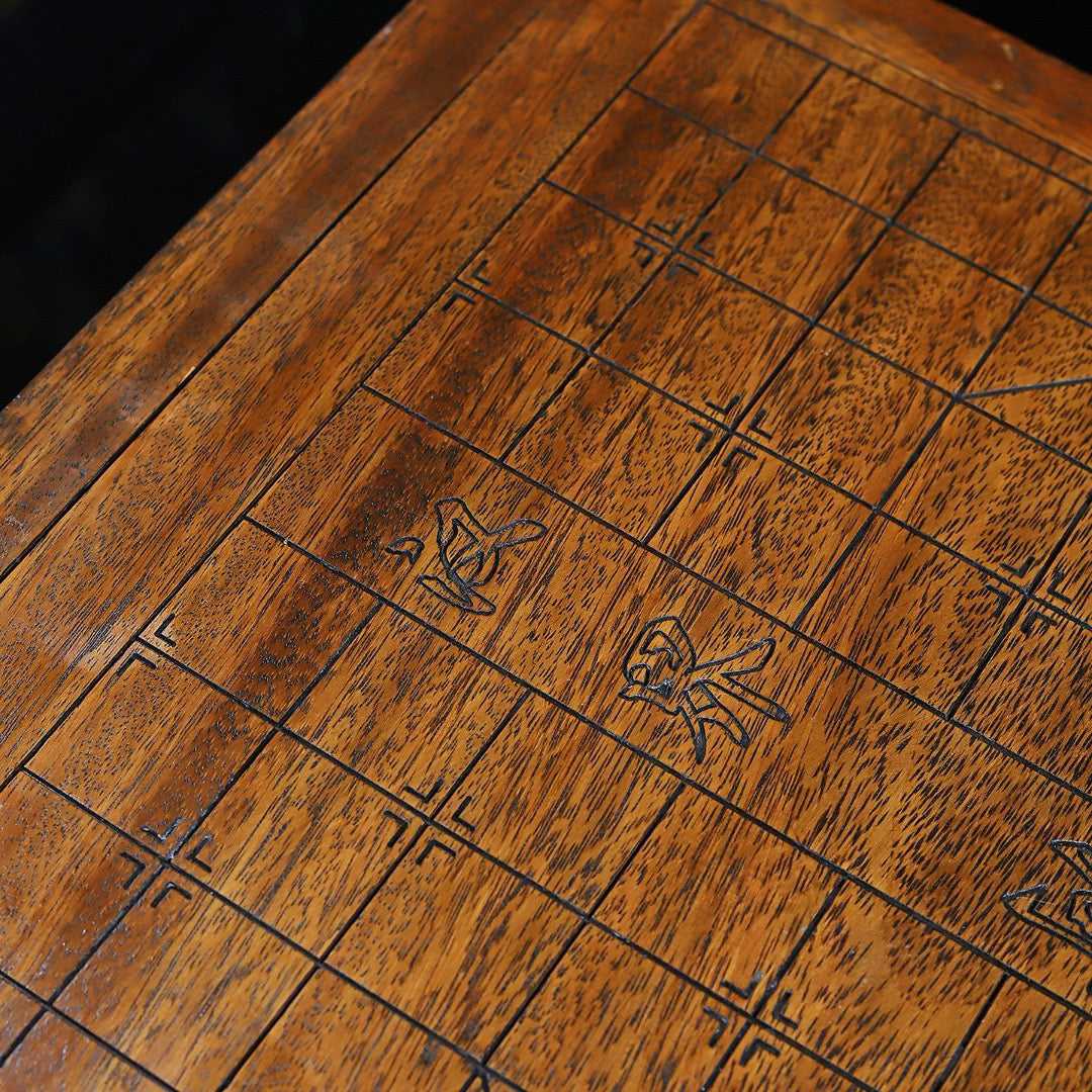Chinese antique rosewood handmade carved chess table