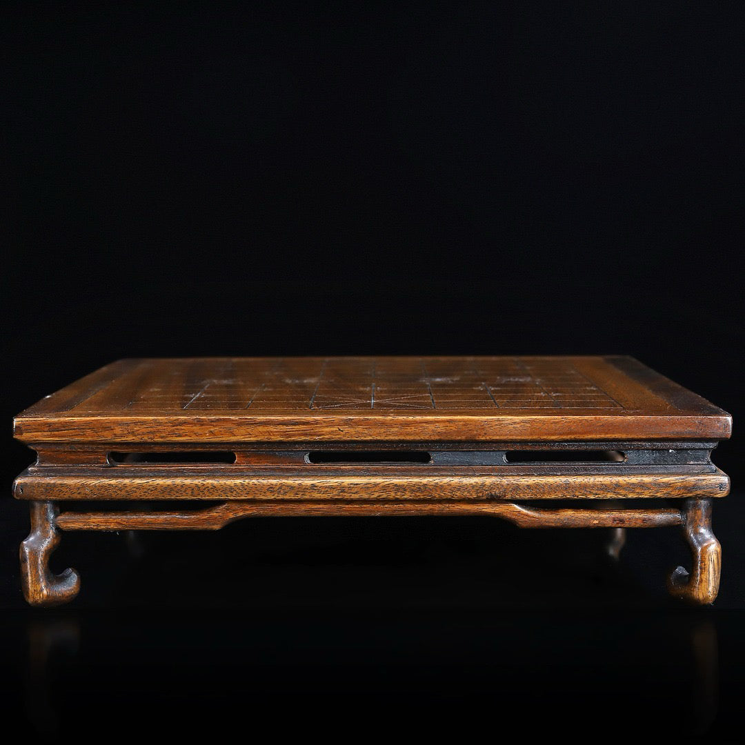 Chinese antique rosewood handmade carved chess table