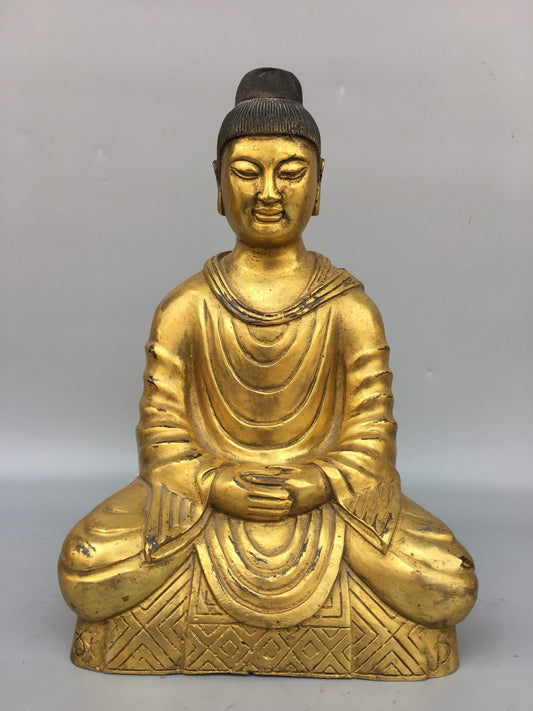 Chinese antique bronze gilded Northern Wei Buddha statue