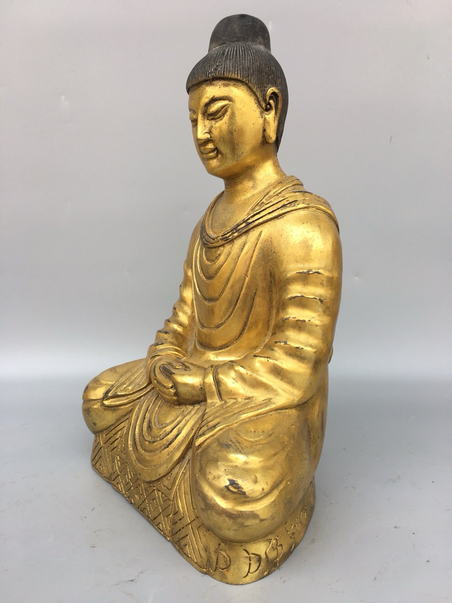 Chinese antique bronze gilded Northern Wei Buddha statue