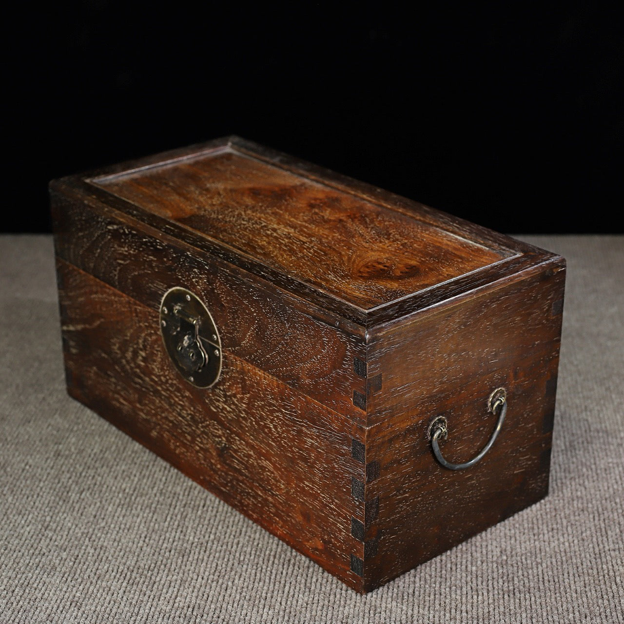 Chinese antique rosewood handmade carved box