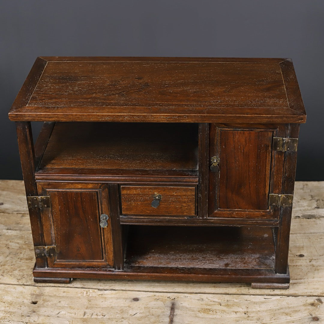 Chinese antique rosewood pure handmade carved antique cabinet