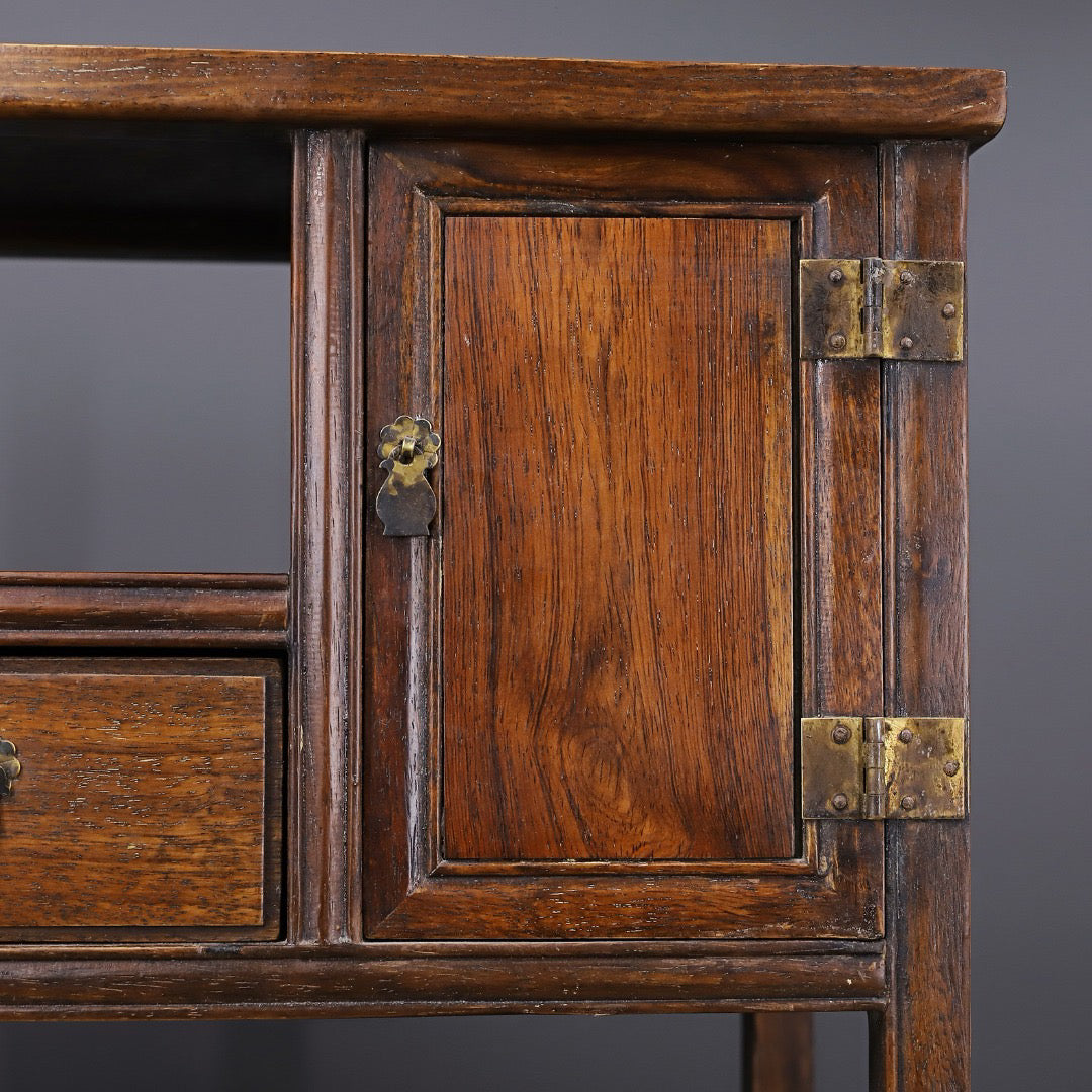 Chinese antique rosewood pure handmade carved antique cabinet