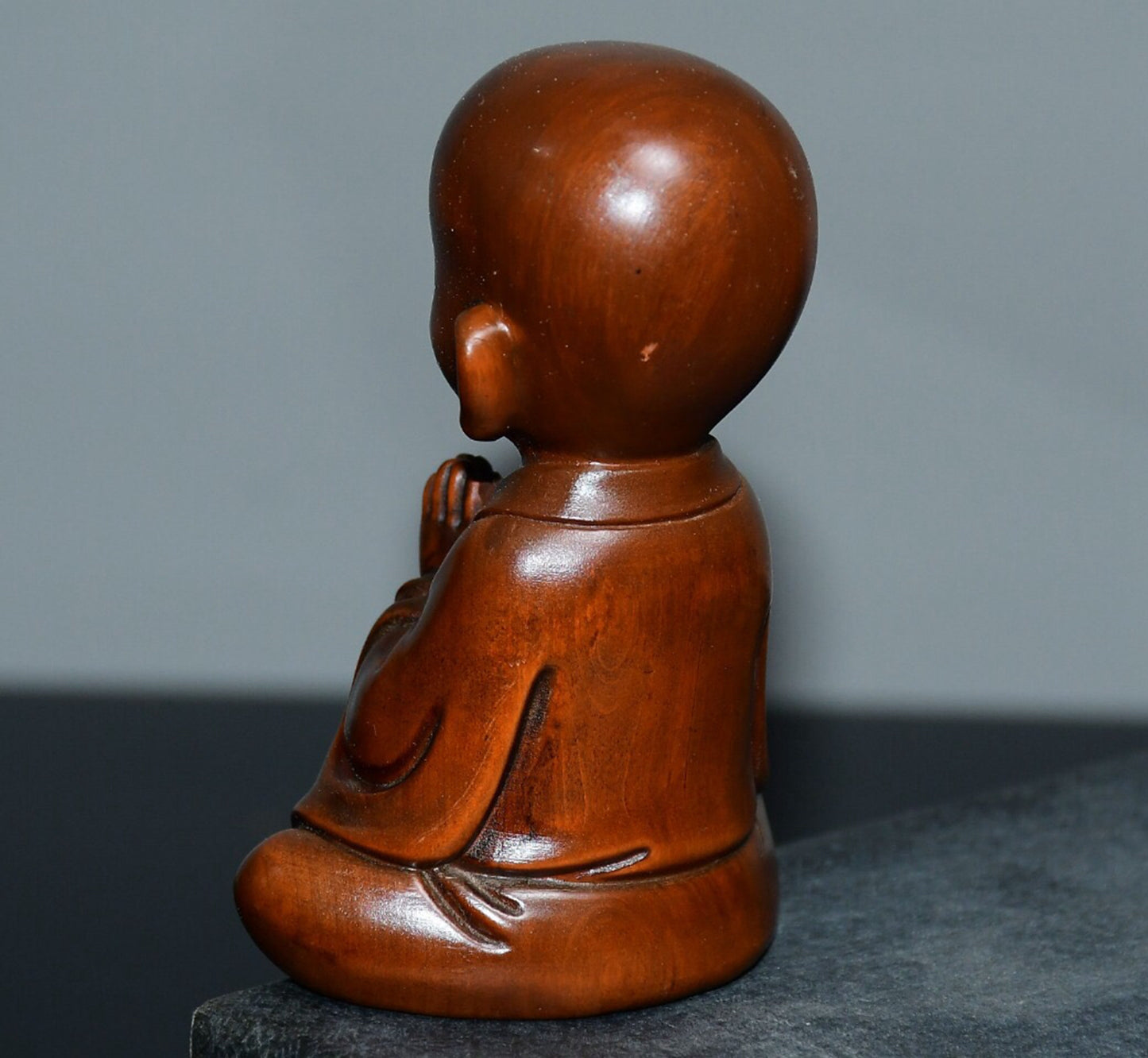 Chinese antique small leaf boxwood Zen heart ornaments