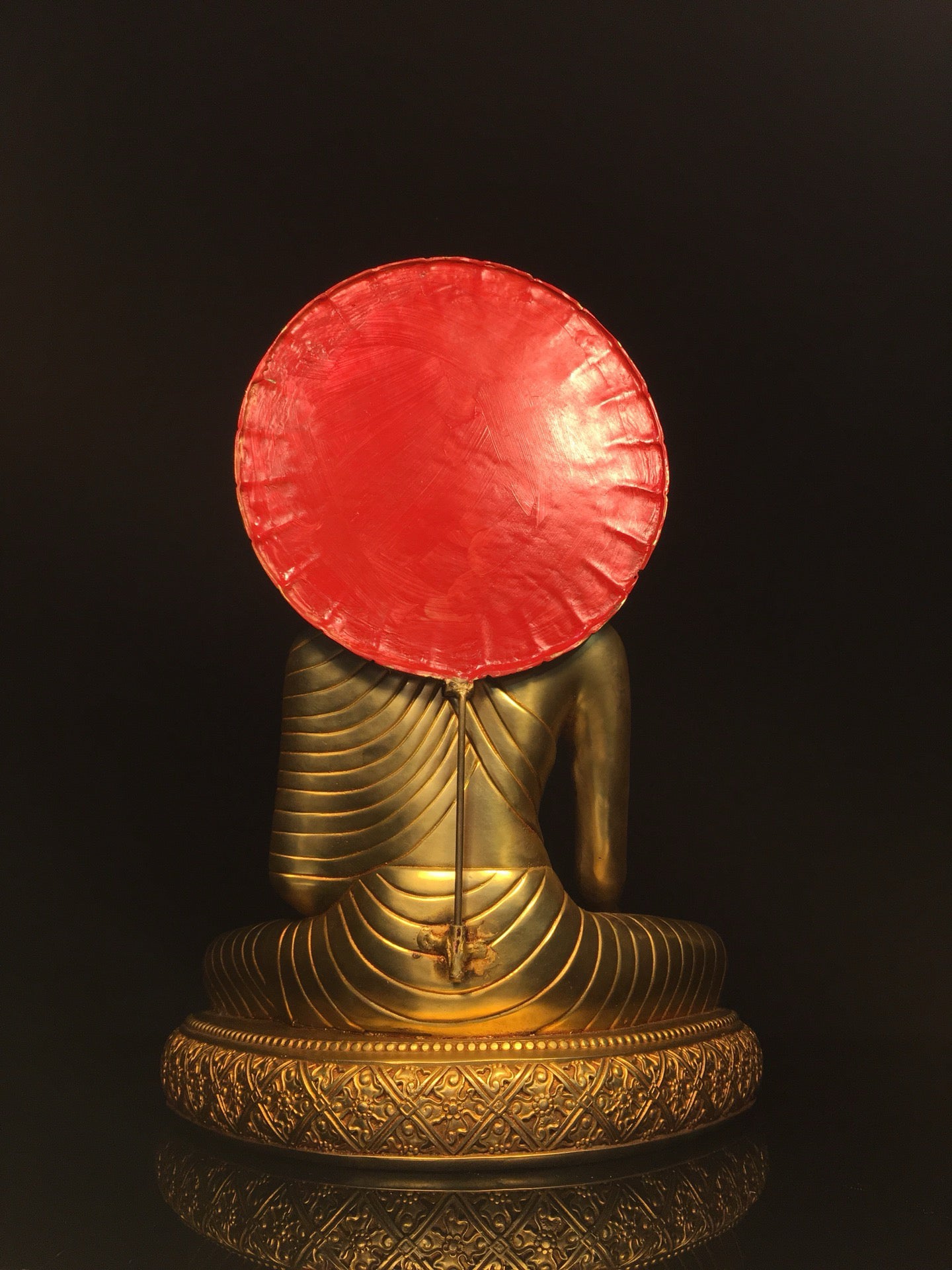 Chinese antique pure copper statue of Shakyamuni Buddha