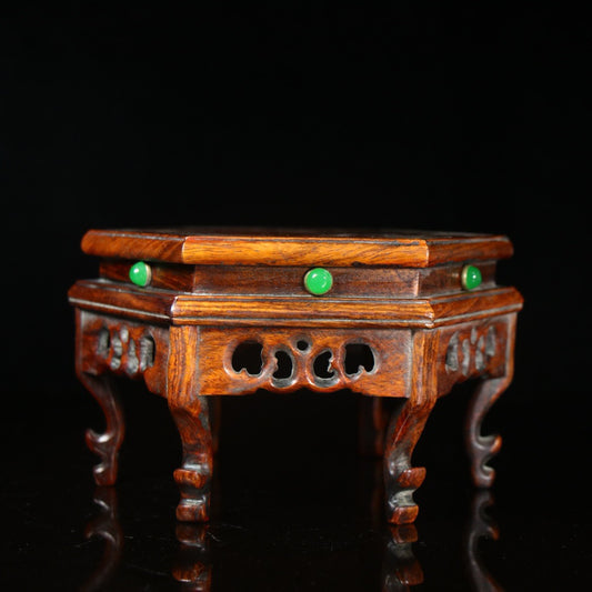 Chinese antique rosewood handmade carved table