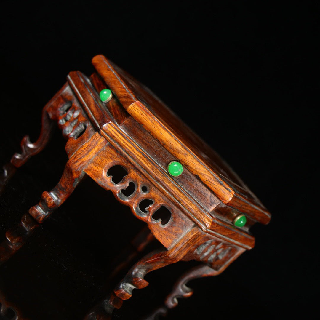 Chinese antique rosewood handmade carved table