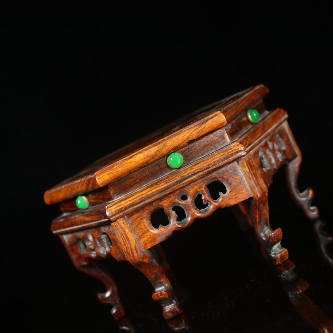 Chinese antique rosewood handmade carved table