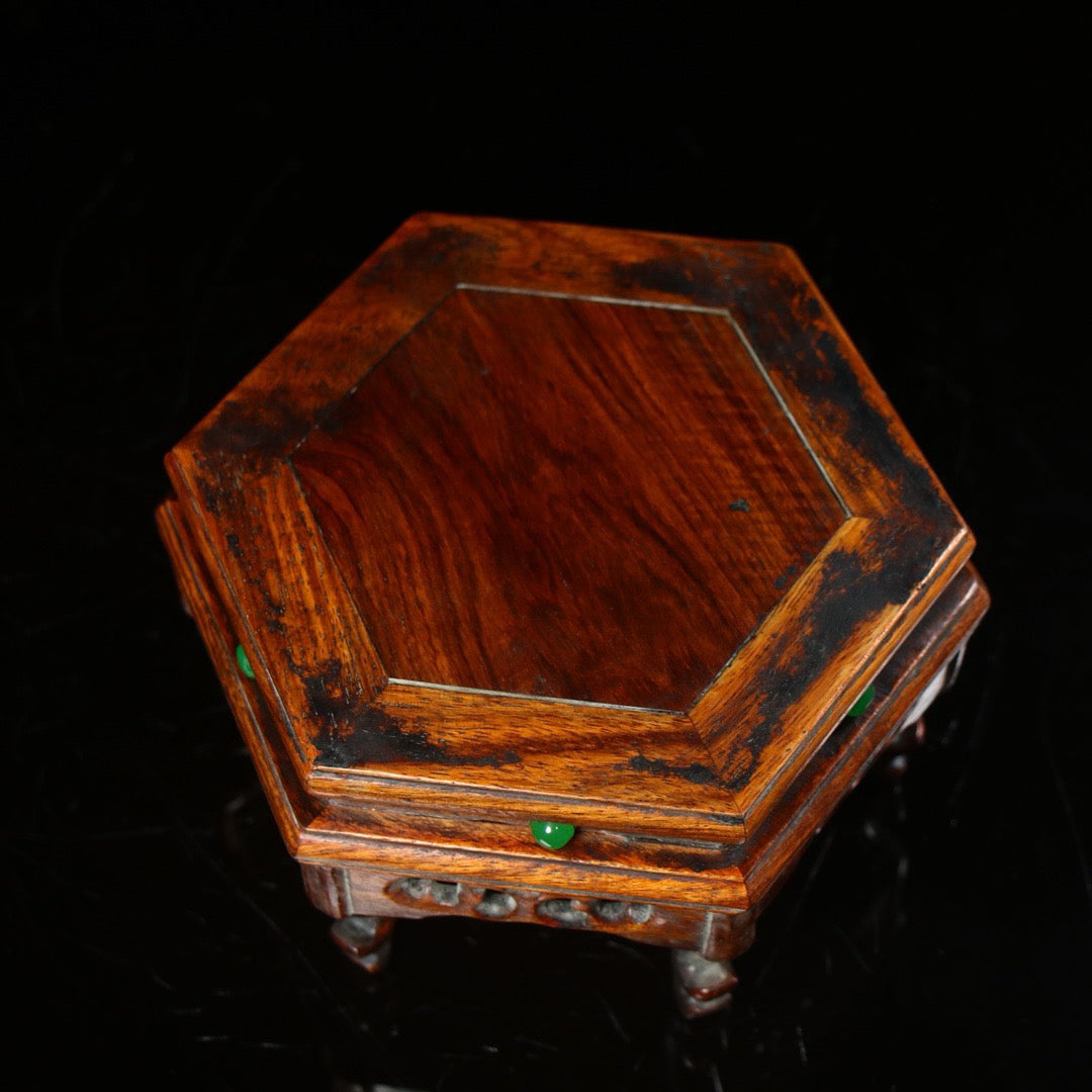 Chinese antique rosewood handmade carved table