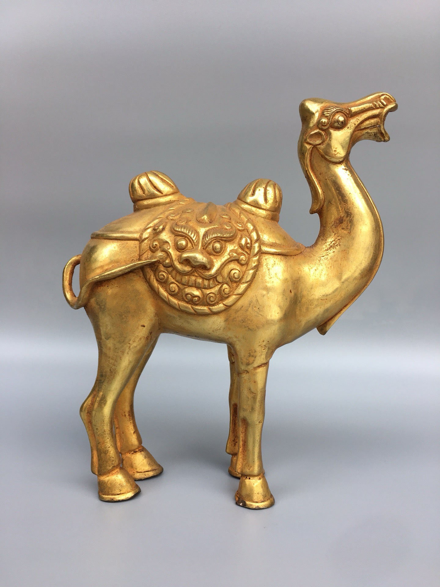 Chinese antique bronze gilded camel