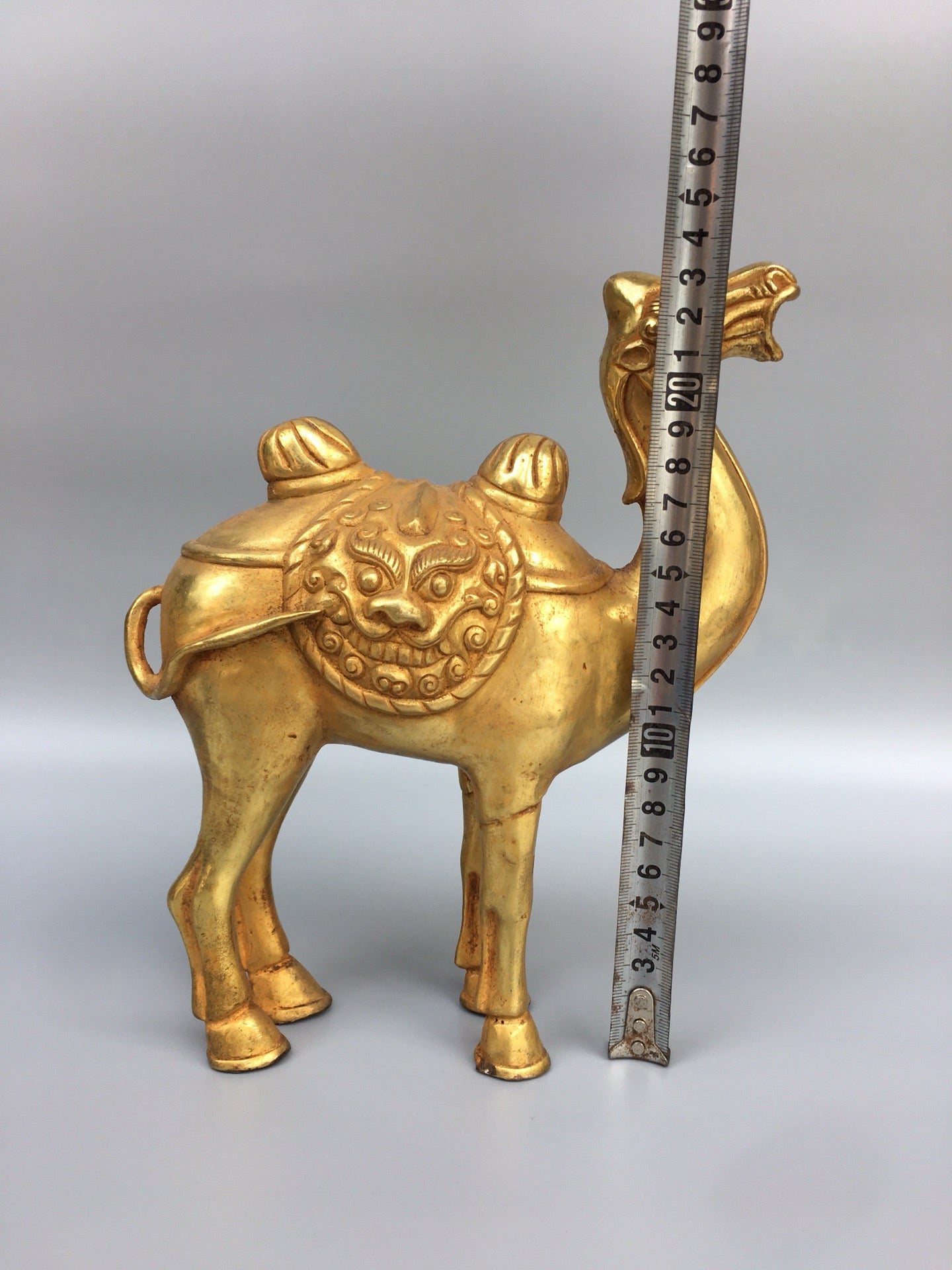 Chinese antique bronze gilded camel