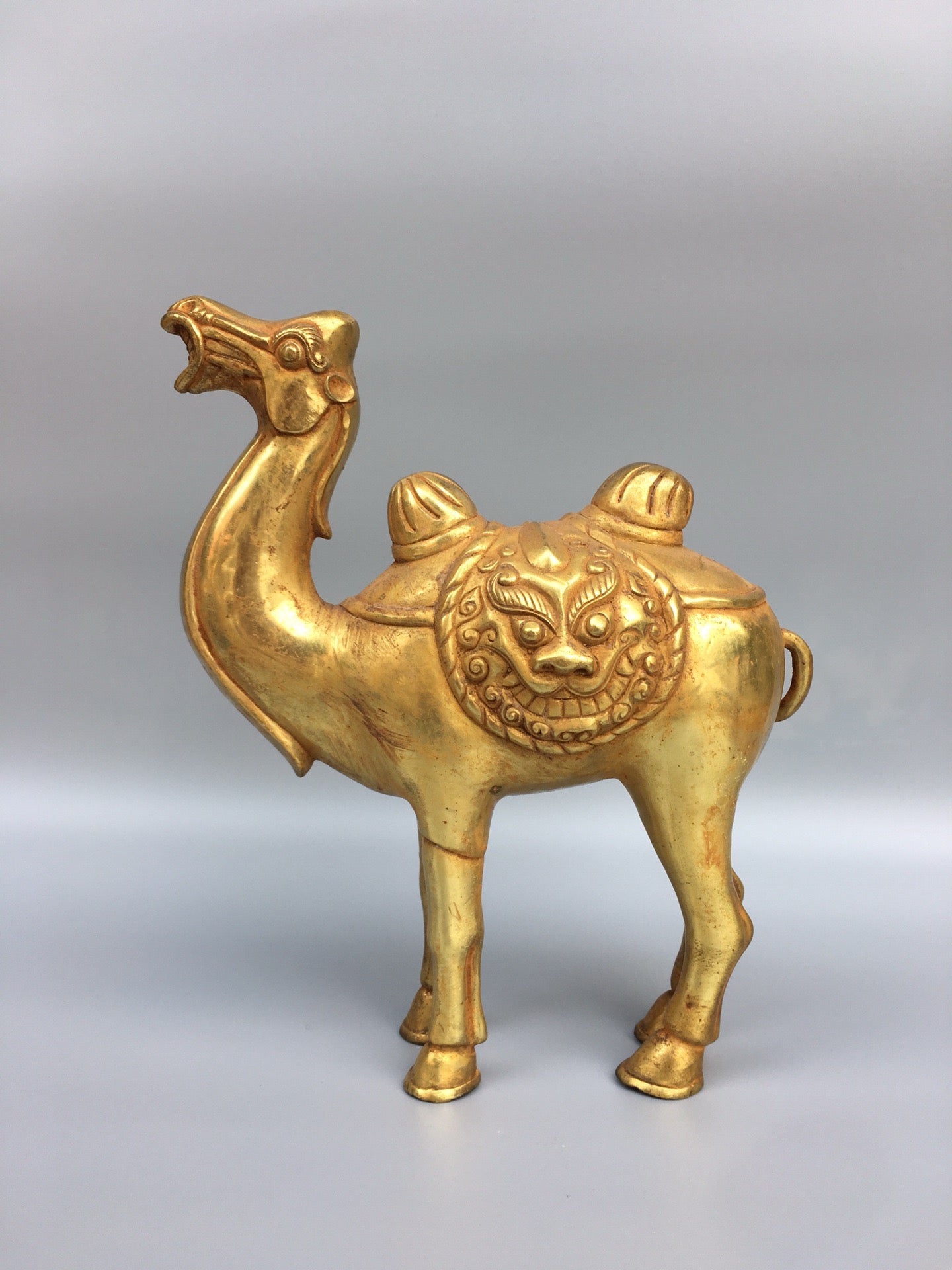 Chinese antique bronze gilded camel