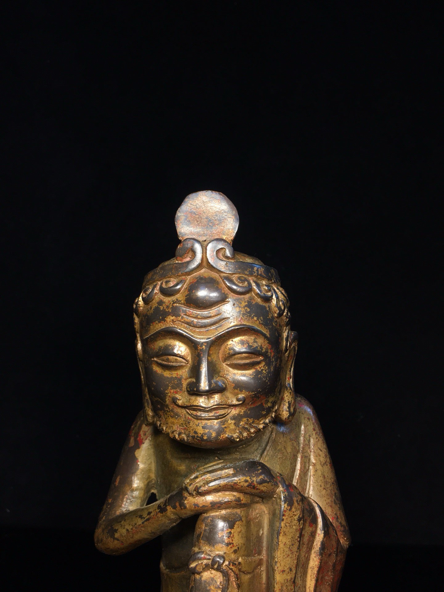 Chinese antique pure copper Arhat