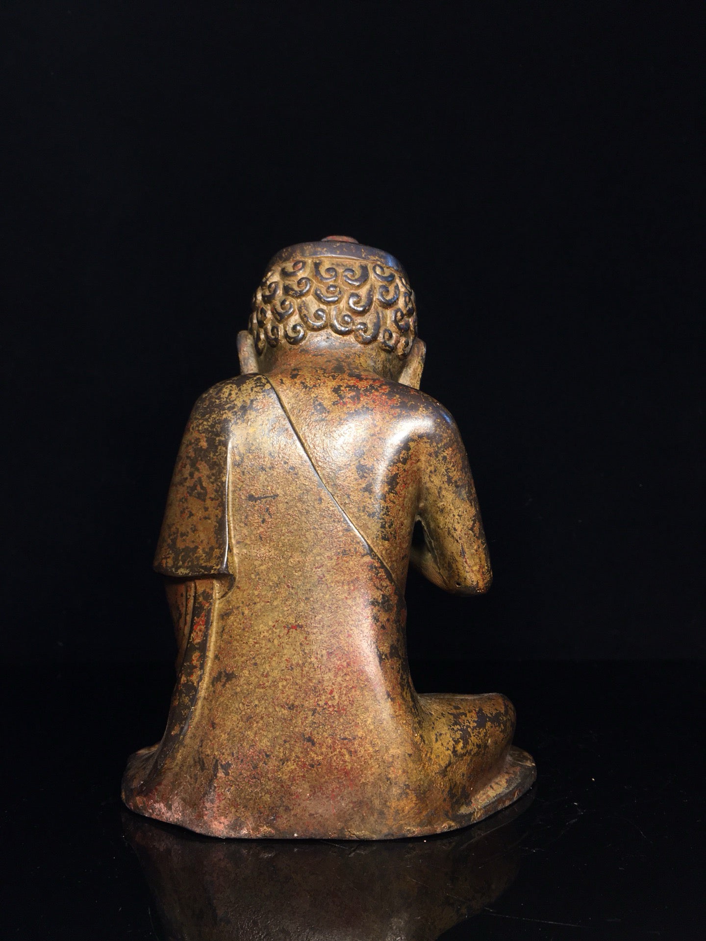 Chinese antique pure copper Arhat