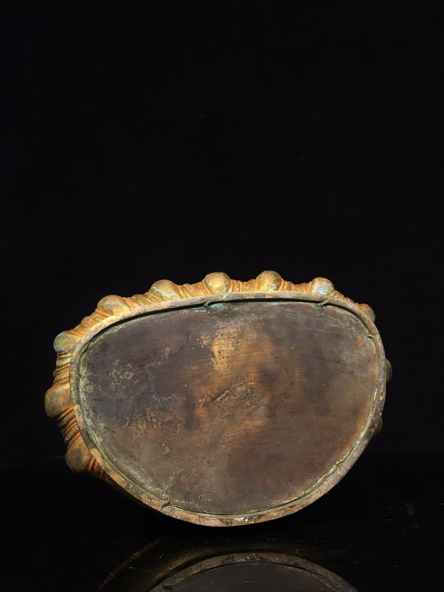 Chinese antique bronze gilded statue of Shakyamuni Buddha