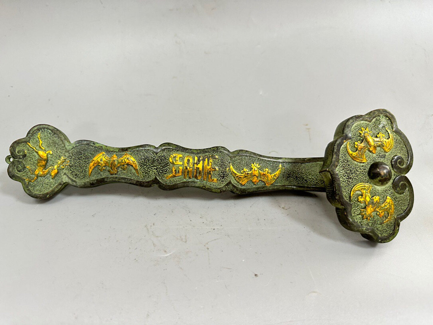Chinese antique pure copper with auspicious fortune and fortune